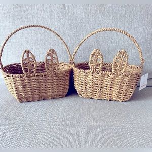 2 Easter Wicker Easter Bunny Baskets 2026 Target Bullseye